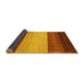 Sideview of Abstract Yellow Modern Rug, abs1449yw