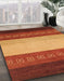 Abstract Red Modern Rug in Family Room, abs1449