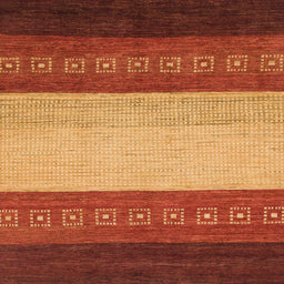 Square Machine Washable Abstract Tomato Red Rug, wshabs1449