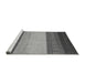 Sideview of Machine Washable Abstract Gray Modern Rug, wshabs1449gry