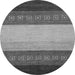 Round Abstract Gray Modern Rug, abs1449gry