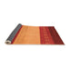 Sideview of Abstract Orange Modern Rug, abs1449org