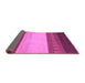 Sideview of Abstract Purple Modern Rug, abs1449pur