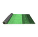 Sideview of Abstract Emerald Green Modern Rug, abs1449emgrn