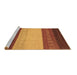 Sideview of Machine Washable Abstract Brown Modern Rug, wshabs1449brn