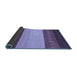 Sideview of Abstract Blue Modern Rug, abs1449blu