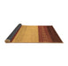 Sideview of Abstract Brown Modern Rug, abs1449brn