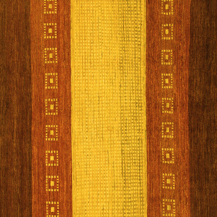 Square Machine Washable Abstract Yellow Modern Rug, wshabs1449yw