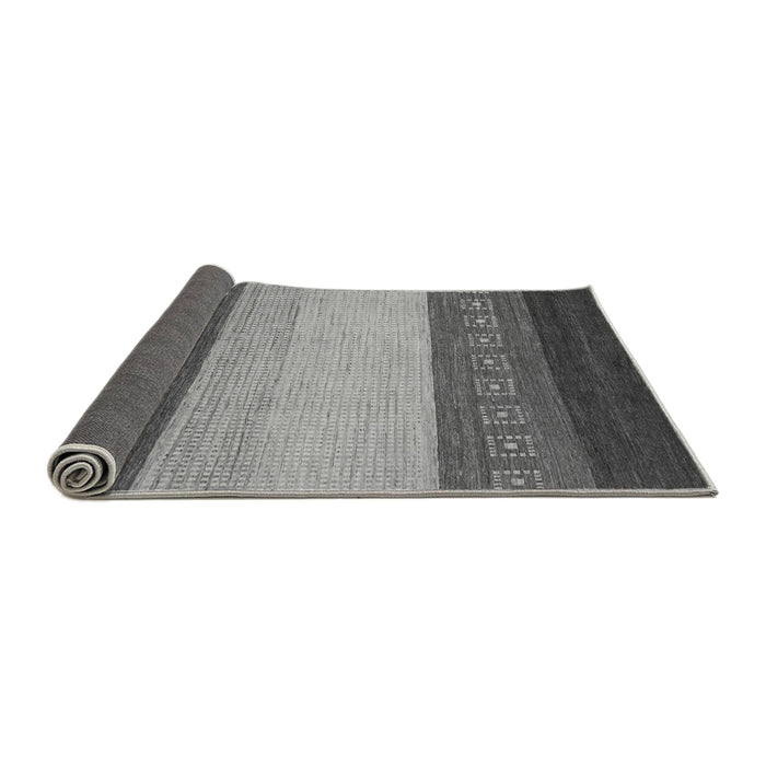 Sideview of Abstract Gray Modern Rug, abs1449gry