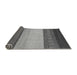 Sideview of Abstract Gray Modern Rug, abs1449gry