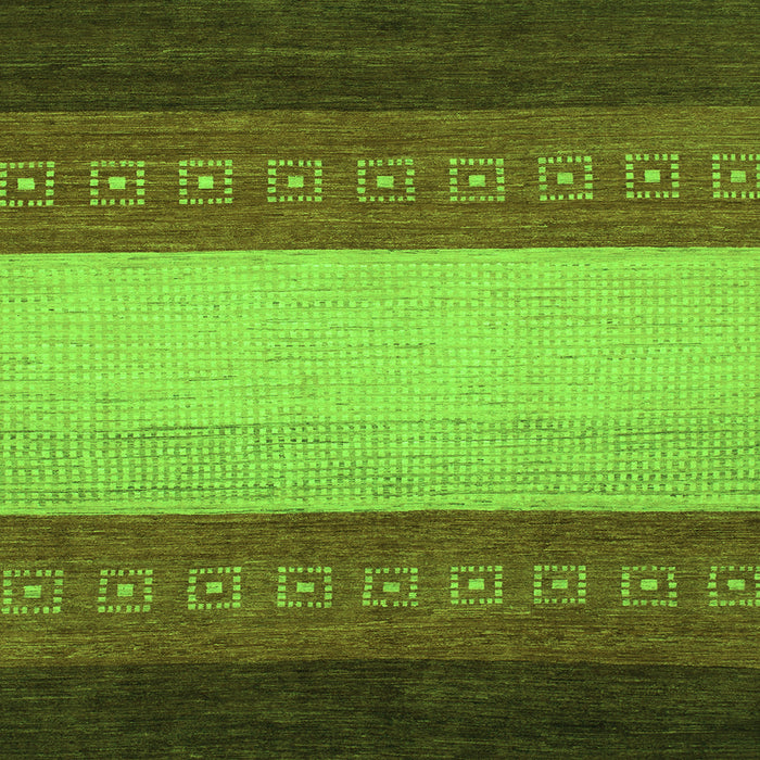 Square Abstract Green Modern Rug, abs1449grn