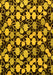 Machine Washable Abstract Yellow Modern Rug, wshabs144yw
