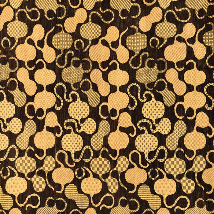 Square Abstract Brown Modern Rug, abs144brn