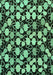 Machine Washable Abstract Turquoise Modern Area Rugs, wshabs144turq