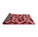 Abstract Red Modern Area Rugs