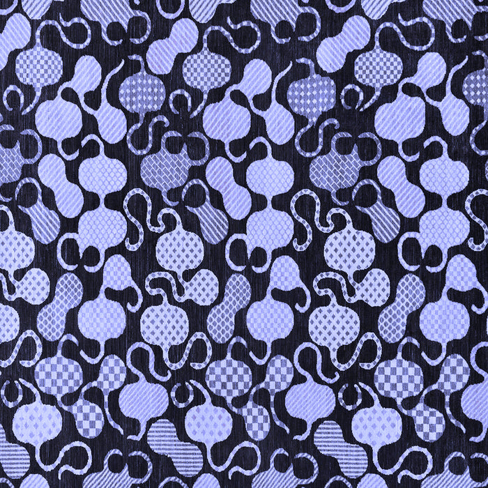 Square Machine Washable Abstract Blue Modern Rug, wshabs144blu