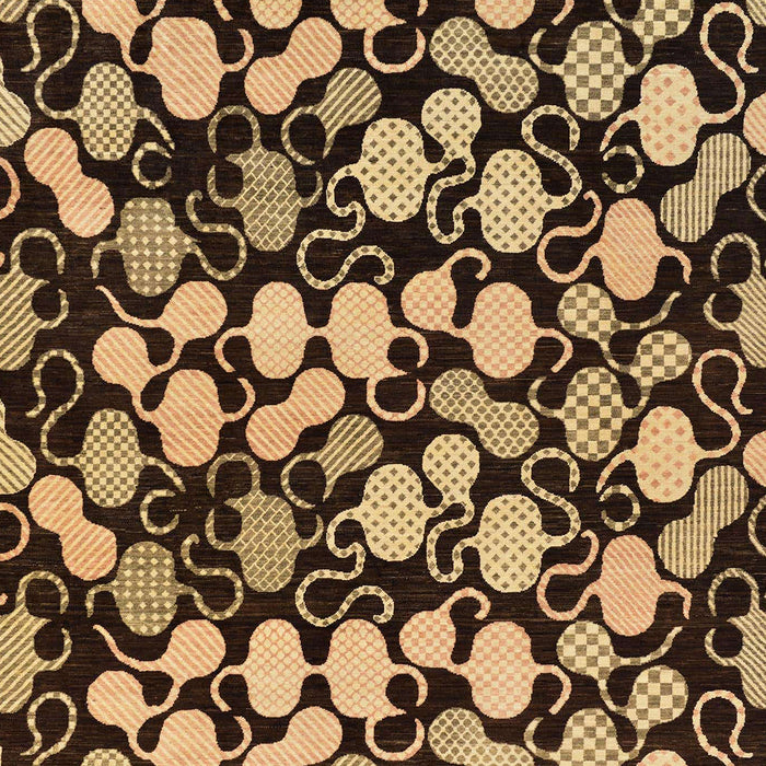 Machine Washable Abstract Night Red Rug, wshabs144