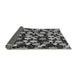 Sideview of Abstract Gray Modern Rug, abs144gry