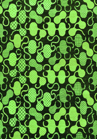 Abstract Green Modern Rug, abs144grn