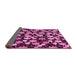 Sideview of Abstract Pink Modern Rug, abs144pnk