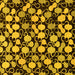 Square Machine Washable Abstract Yellow Modern Rug, wshabs144yw
