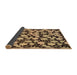 Sideview of Abstract Bakers Brown Modern Rug, abs145