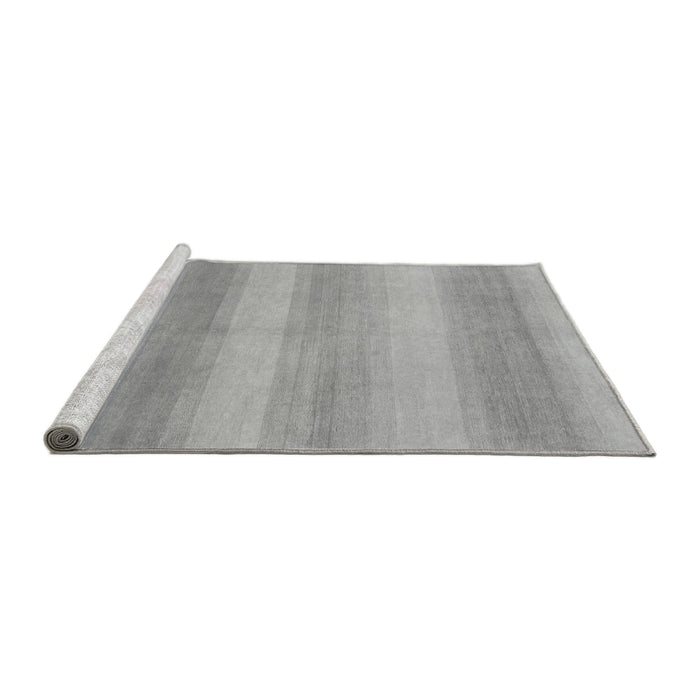 Sideview of Machine Washable Abstract Gray Modern Rug, wshabs1450gry