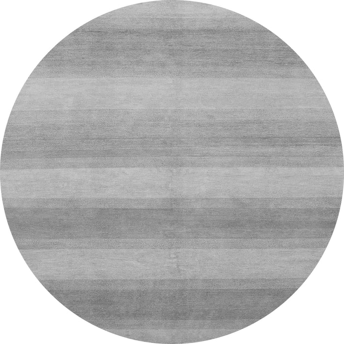 Round Abstract Gray Modern Rug, abs1450gry