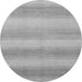 Round Machine Washable Abstract Gray Modern Rug, wshabs1450gry