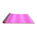 Sideview of Abstract Purple Modern Rug, abs1450pur