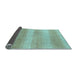 Sideview of Abstract Light Blue Modern Rug, abs1450lblu