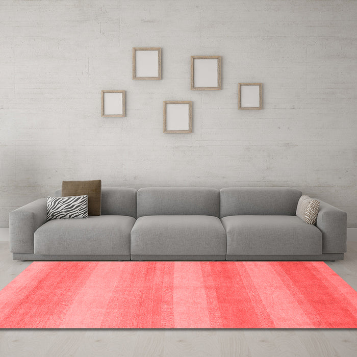Modern Red Washable Rugs