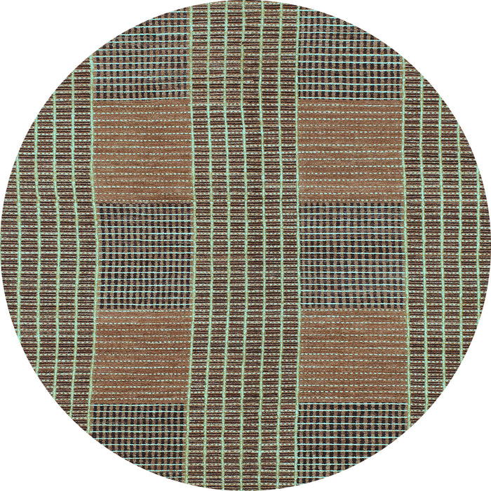 Round Machine Washable Abstract Light Blue Modern Rug, wshabs1451lblu