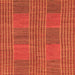 Square Abstract Orange Modern Rug, abs1451org