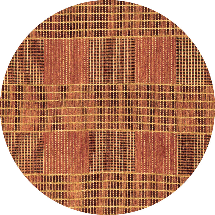 Round Machine Washable Abstract Brown Modern Rug, wshabs1451brn