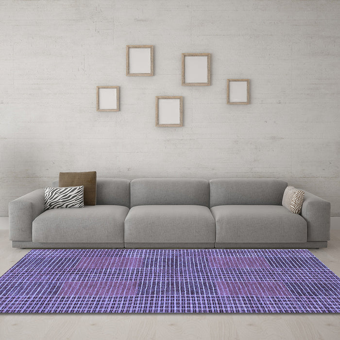 Machine Washable Abstract Blue Modern Rug in a Living Room, wshabs1451blu