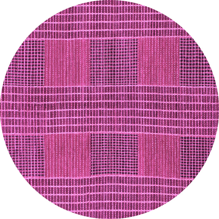 Round Abstract Purple Modern Rug, abs1451pur