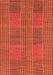 Machine Washable Abstract Orange Modern Area Rugs, wshabs1451org