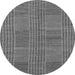 Round Machine Washable Abstract Gray Modern Rug, wshabs1451gry