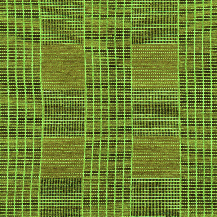 Square Machine Washable Abstract Green Modern Area Rugs, wshabs1451grn