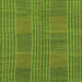 Square Machine Washable Abstract Green Modern Area Rugs, wshabs1451grn