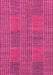 Machine Washable Abstract Pink Modern Rug, wshabs1451pnk