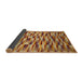 Sideview of Abstract Gold Modern Rug, abs1452