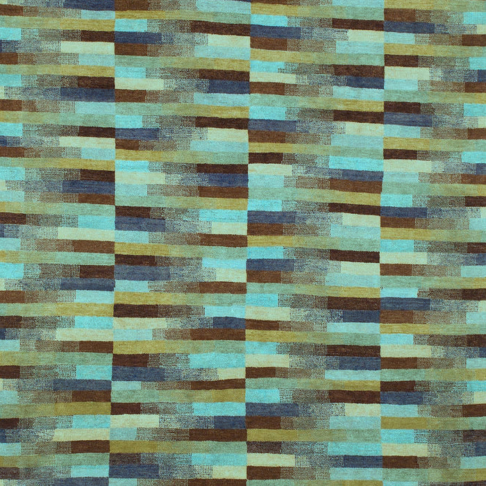 Abstract Light Blue Modern Rug, abs1452lblu