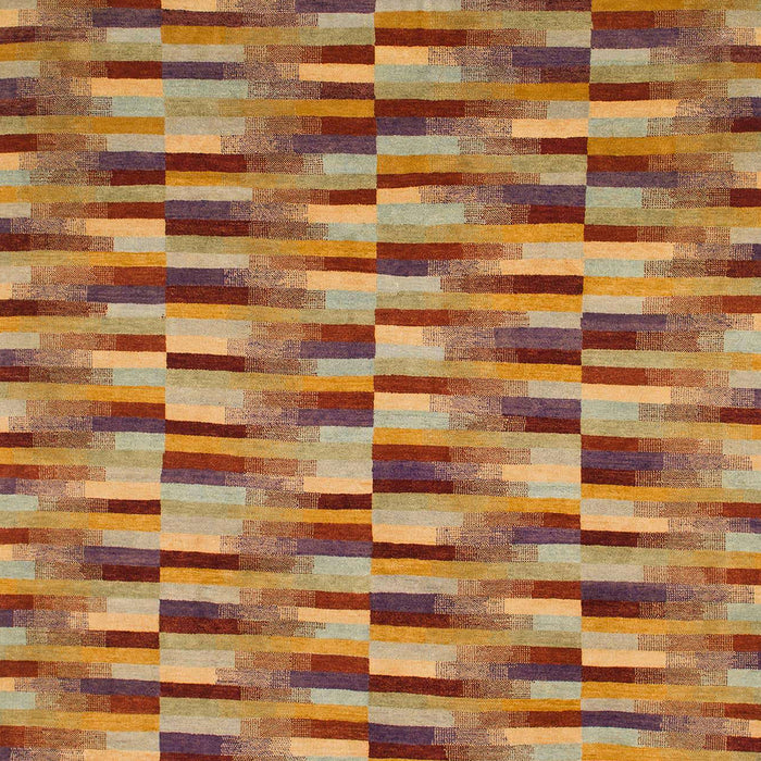 Machine Washable Abstract Gold Rug, wshabs1452