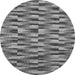 Round Abstract Gray Modern Rug, abs1452gry