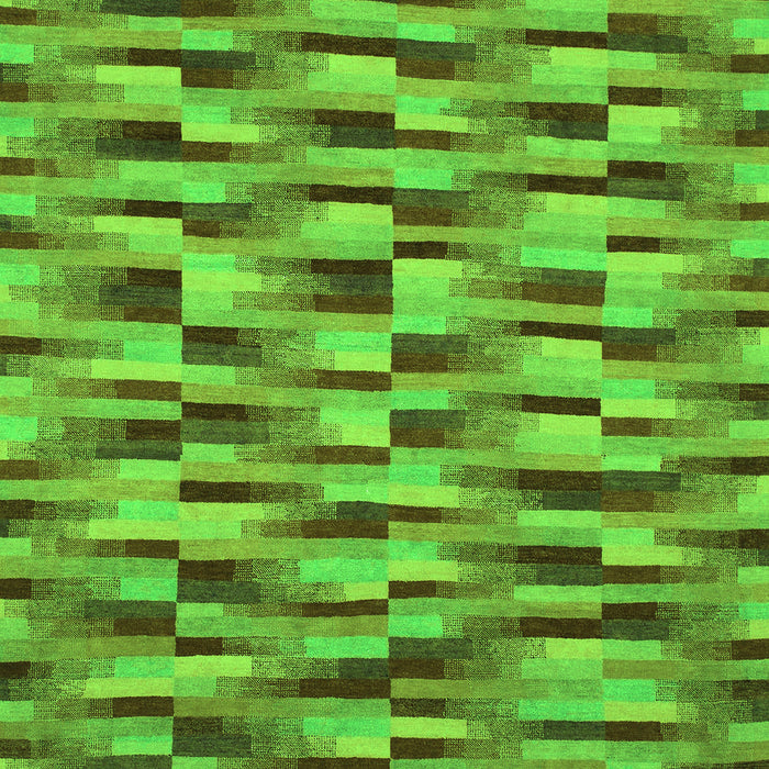 Machine Washable Abstract Green Modern Area Rugs, wshabs1452grn