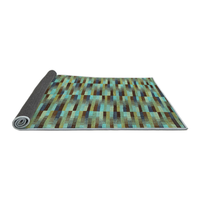 Sideview of Abstract Light Blue Modern Rug, abs1452lblu