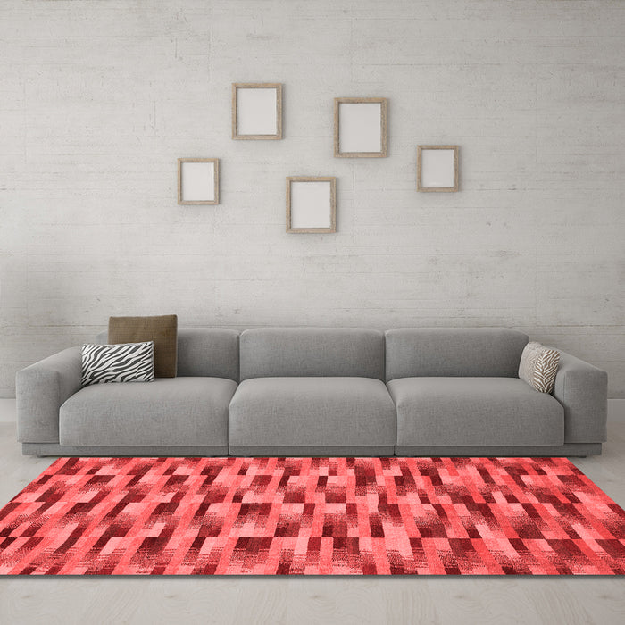 Modern Red Washable Rugs