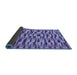 Sideview of Abstract Blue Modern Rug, abs1452blu